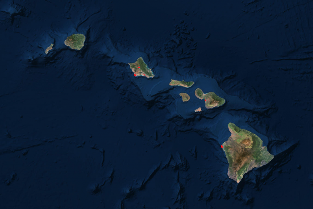 Hawaii FTZ locations map